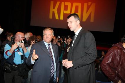 Диск27. Премьера фильма  Край 2010 год . президент ОАО Российские железные дороги Владимир Якунин президент Группы ОНЭКСИМ Михаил Прохоров