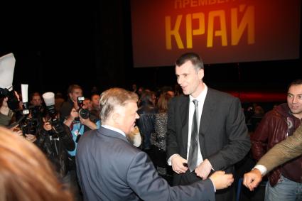 Диск27. Премьера фильма  Край 2010 год . президент ОАО Российские железные дороги Владимир Якунин президент Группы ОНЭКСИМ Михаил Прохоров