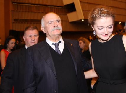 Диск30. Премьера фильма Утомленные солнцем-2. Предстояние 2010 год режиссер фильма Никита Михалков и его дочь актриса Надежда Михалкова