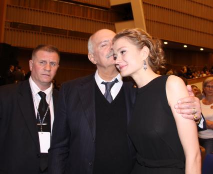 Диск30. Премьера фильма Утомленные солнцем-2. Предстояние 2010 год режиссер фильма Никита Михалков и его дочь актриса Надежда Михалкова