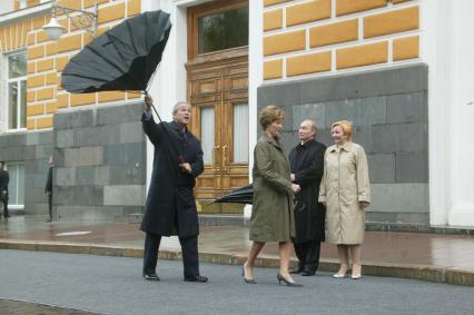 Президент США Дж. Буш в Кремле