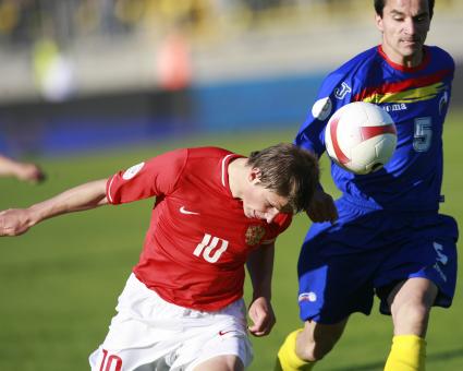 Андрей Аршавин матч отборочного турнира чемпионата Европы по футболу РОССИЯ  АНДОРА 2июня 2007 фото Нечаевой Наталии