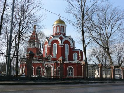 Храм Благовещения Пресвятой Богородицы. Москва, Петровский парк. Храм построен в 1844-1847 г. (арх. Ф.Рихтер) на средства и по инициативе А. Д. Нарышкиной.