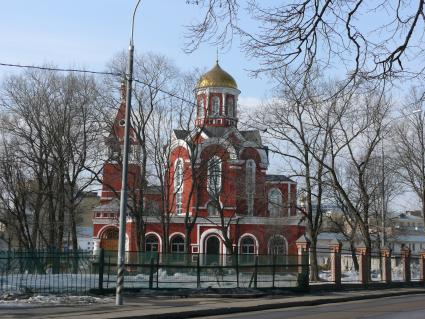 Храм Благовещения Пресвятой Богородицы. Москва, Петровский парк. Храм построен в 1844-1847 г. (арх. Ф.Рихтер) на средства и по инициативе А. Д. Нарышкиной.