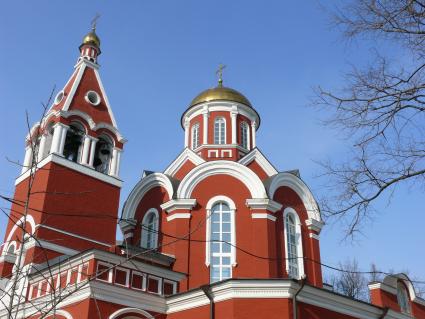 Храм Благовещения Пресвятой Богородицы. Москва, Петровский парк. Храм построен в 1844-1847 г. (арх. Ф.Рихтер) на средства и по инициативе А. Д. Нарышкиной.