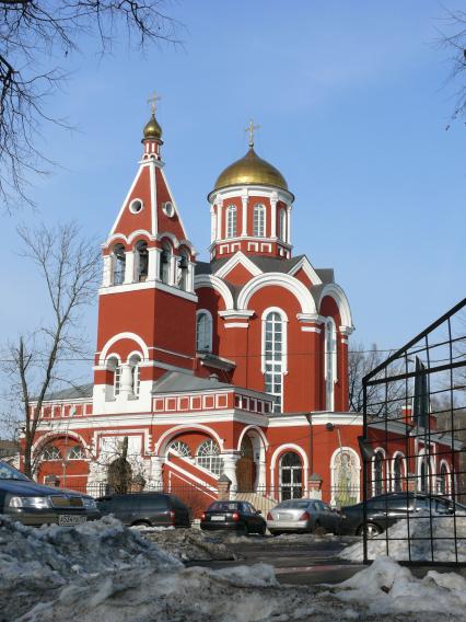 Храм Благовещения Пресвятой Богородицы. Москва, Петровский парк. Храм построен в 1844-1847 г. (арх. Ф.Рихтер) на средства и по инициативе А. Д. Нарышкиной.