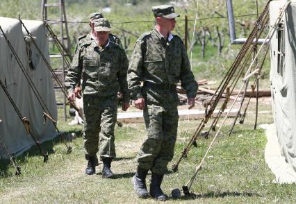 Пограничники на заставе в Осетии