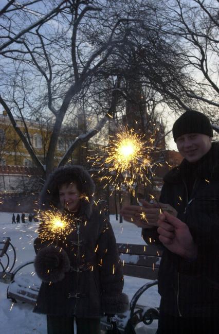 Празднование Нового года.