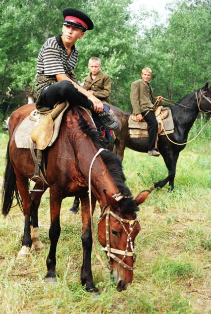 казаки на казачьем празднике