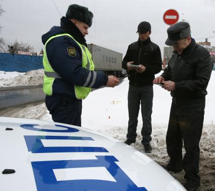 ДПС проверка документов и разбор аварии