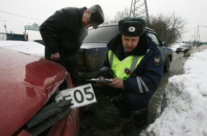 ДПС проверка документов и разбор аварии