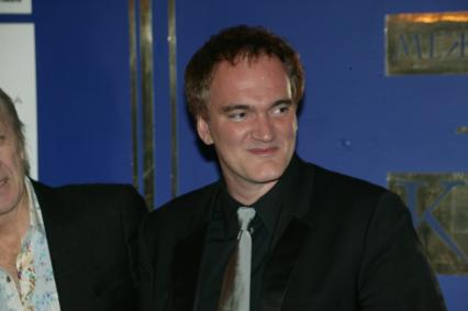 Американский режиссер Квентин Тарантино во время его визита в Москву на 26-й Московский Международный кинофестиваль, 16 июня 2004, Россия.