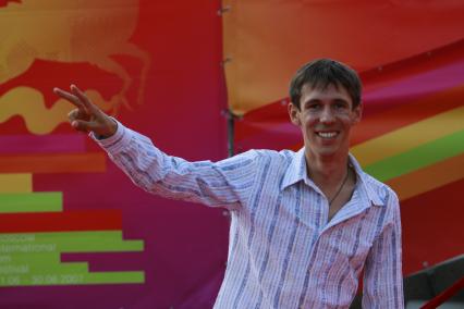 Актер Алексей Панин на церемонии открытия 29-го Международного кинофестиваля. 21 июня 2007 Москва, Россия