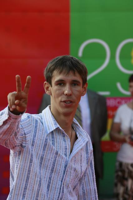 Актер Алексей Панин на церемонии открытия 29-го Международного кинофестиваля. 21 июня 2007 Москва, Россия