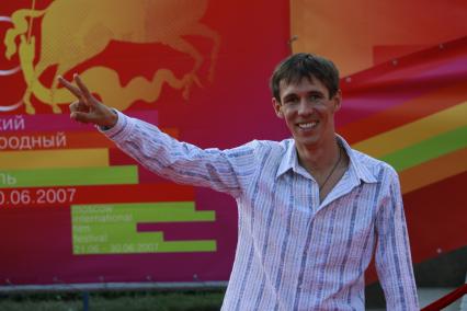 Актер Алексей Панин на церемонии открытия 29-го Международного кинофестиваля. 21 июня 2007 Москва, Россия