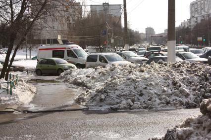 Московские пробки карета скорой помощи