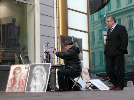 Уличные художники на Старом Арбате