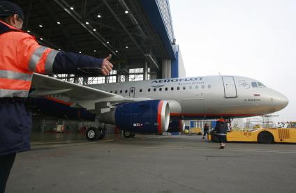 Аэрофлот - Российские авиалинии  VP-BUK Aeroflot - Russian Airlines Airbus A319-112.
30.09. 2007 Фото Нечаевой Наталии