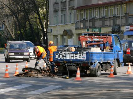 ремонт дороги подъемный кран