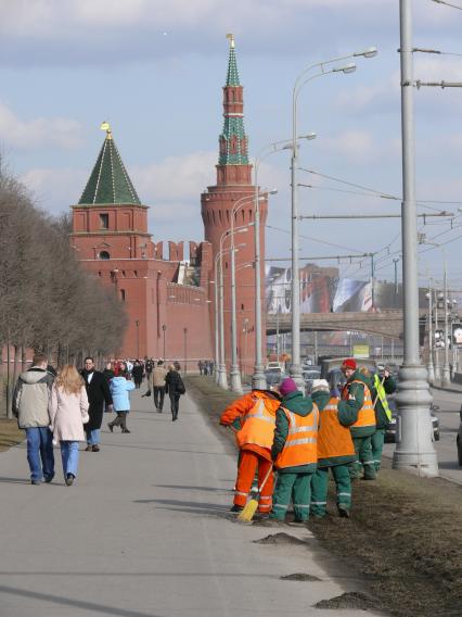 субботник уборка дворники г. Москва