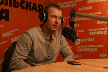 Радио \"Комсомольская правда\". 26 апреля 2010 год. На снимке: актер театра и кино Олег Штефанко.