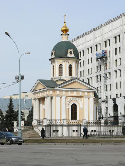 Храм-часовня Святых Благоверных князей Бориса и Глеба на Арбатской площади