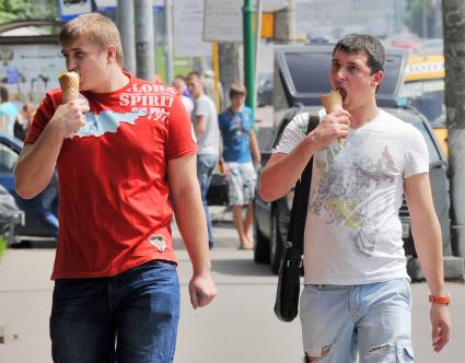 Жара в Москве, 23 июня 2010 года. Второй день в Москве температура поднимается выше 30 градусов. Климат. Погода. Потепление. Зной. Лето.