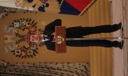 Дата: 30.06.2010, Время: 13:07. Выступление президента России Дмитрия Анатольевича Медведева на приеме выпускников высших военных учебных заведений.