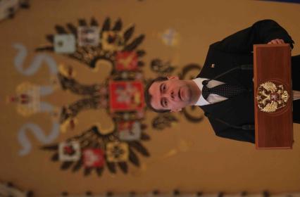 Дата: 30.06.2010, Время: 13:05. Выступление президента России Дмитрия Анатольевича Медведева на приеме выпускников высших военных учебных заведений.