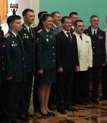Дата: 30.06.2010, Время: 13:57. Выступление президента России Дмитрия Анатольевича Медведева на приеме выпускников высших военных учебных заведений.