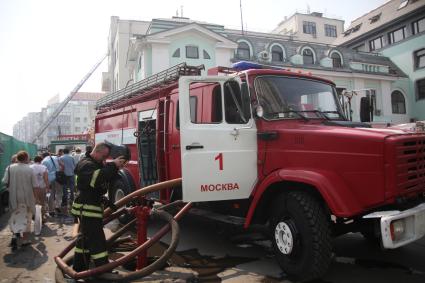 Пожар на Белорусской в офисном здании по адресу Тверская застава 3. 28 июля 2010