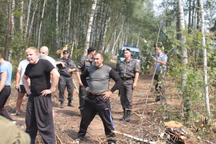 Противостояние застройщиков и противников вырубки химкинского леса, Химки, Подмосковье, 26 июля 2010 года.