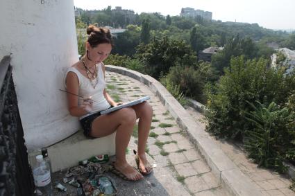 Художник кисть пейзаж искусство 10 августа 2010г.Г. ОДЕССА