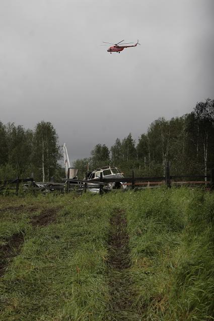 Падение самолета АН-24РВ  в г Игарка, Вертолет СКП, 19 августа 2010Ремонт дорог в г Красноярске, 19 августа 2010