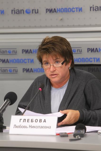 Глава Рособрнадзора - Любовь Глебова 30 августа 2010 год.