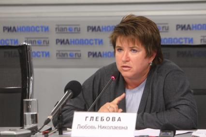 Глава Рособрнадзора - Любовь Глебова 30 августа 2010 год.
