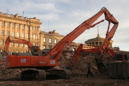 Спб снос дома на углу навского и востания 20.10.2006
