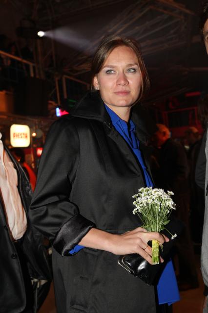 22 сентября 2010 года. Кинотеатр ПУШКИНСКИЙ. Премьера фильма КРАЙ. На снимке: актриса Мария Машкова.