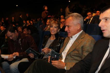 22 сентября 2010 года. Кинотеатр ПУШКИНСКИЙ. Премьера фильма КРАЙ. На снимке: Сергей Ястржембский.