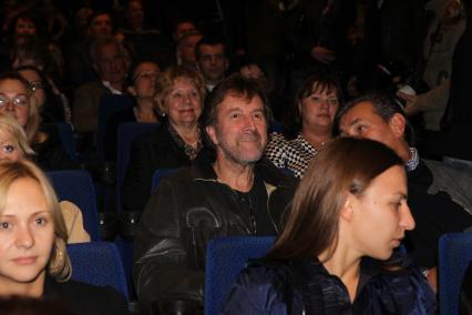 22 сентября 2010 года. Кинотеатр ПУШКИНСКИЙ. Премьера фильма КРАЙ. На снимке: актер Леонид Ярмольник.