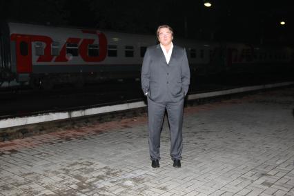 22 сентября 2010 года. Кинотеатр ПУШКИНСКИЙ. Премьера фильма КРАЙ. На снимке: генеральный директор Первого канала Константин Эрнст.
