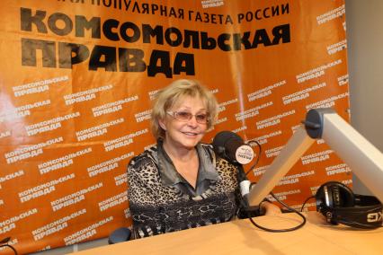 10 октябрь 2010 года. Телеведущая Ангелина Вовк на радио КП.