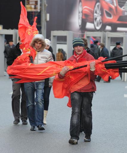 Митинги и шествия представителей левых сил, посвященные очередной годовщине Великой октябрьской социалистической революции, 7 ноября 2010.