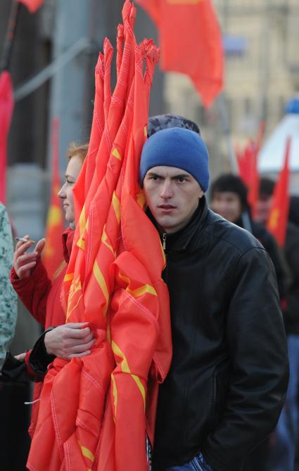 Митинги и шествия представителей левых сил, посвященные очередной годовщине Великой октябрьской социалистической революции, 7 ноября 2010.