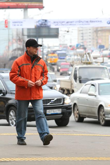 г Москва. Пробки. пешеход
