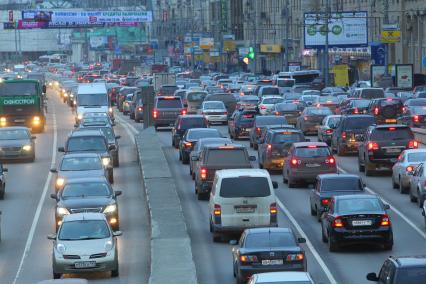 г Москва. Пробки.