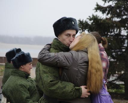 17 ноября 2010. Волгоград. Проводы волгоградских призвыников на службу в Москву.