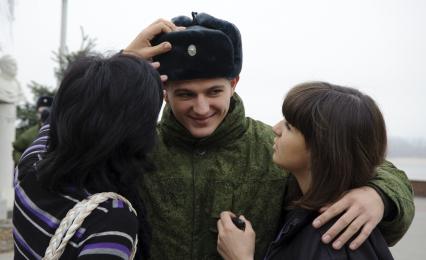 17 ноября 2010. Волгоград. Проводы волгоградских призвыников на службу в Москву.
