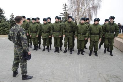 17 ноября 2010. Волгоград. Проводы волгоградских призвыников на службу в Москву.