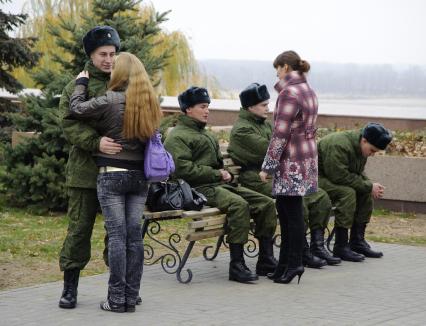 17 ноября 2010. Волгоград. Проводы волгоградских призвыников на службу в Москву.